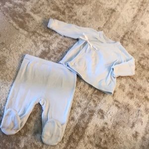 Ralph Lauren baby kimono w/mittens & footie pants